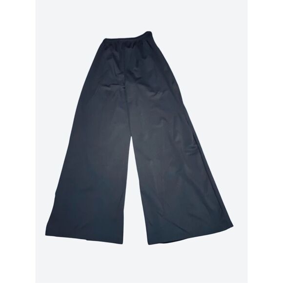 Daisy Street Wm’s Sz Med Black White Pinstripe High Rise Wide Leg Track Pants - Picture 4 of 6